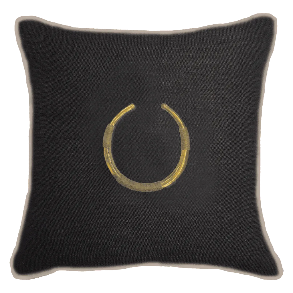 Amulet Delhi Black Lounge Cushion 55x55cm