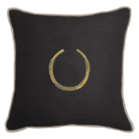 Amulet Delhi Black Lounge Cushion 55x55cm