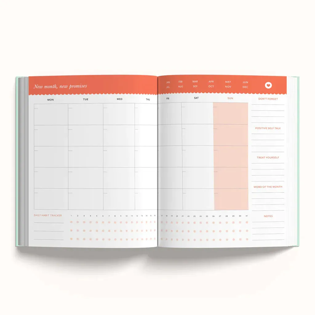 Annual Undated Planner - Rise & Shine