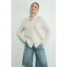 Floral Lace Button down Shirts NB