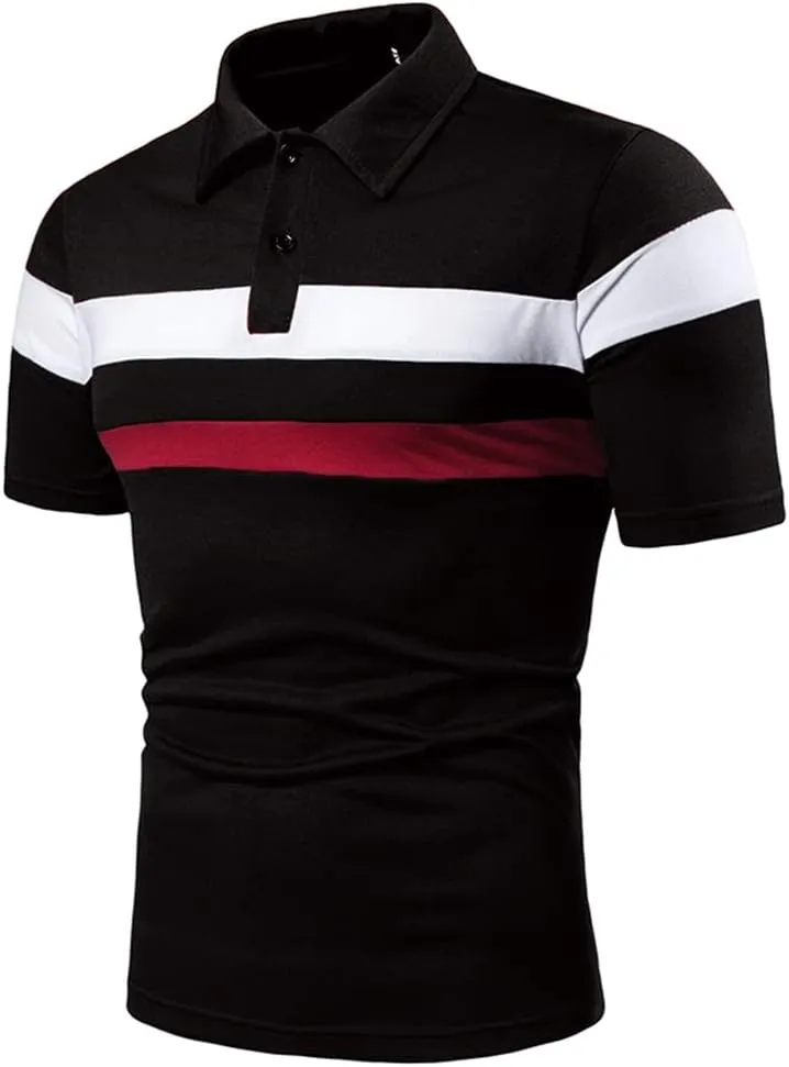 HHGKED Polo Shirts for Men Casual Short & Long Sleeve Golf Slim Fashion Shirts