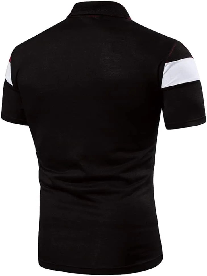 HHGKED Polo Shirts for Men Casual Short & Long Sleeve Golf Slim Fashion Shirts