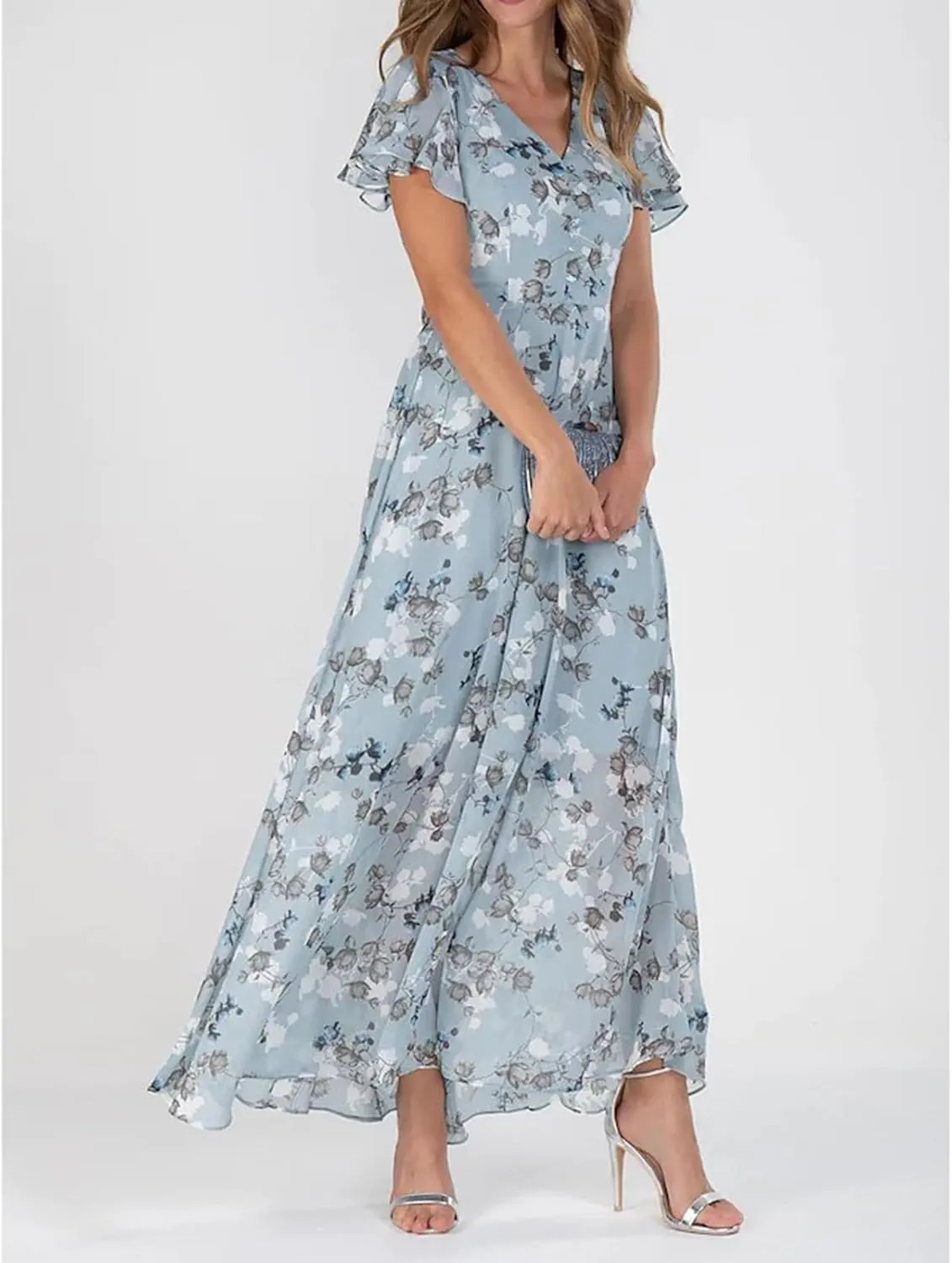 HXHYQKP Plus Size Dresses for Curvy Women - Sleeveless Summer Maxi Sun Dresses with Pockets