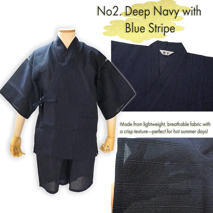 Men’s Cool & Comfortable Cotton-Blend Jinbei – A Japanese Summer Classic!