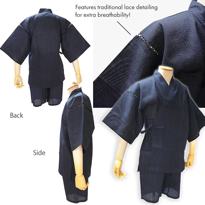 Men’s Cool & Comfortable Cotton-Blend Jinbei – A Japanese Summer Classic!