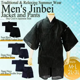 Men’s Cool & Comfortable Cotton-Blend Jinbei – A Japanese Summer Classic!