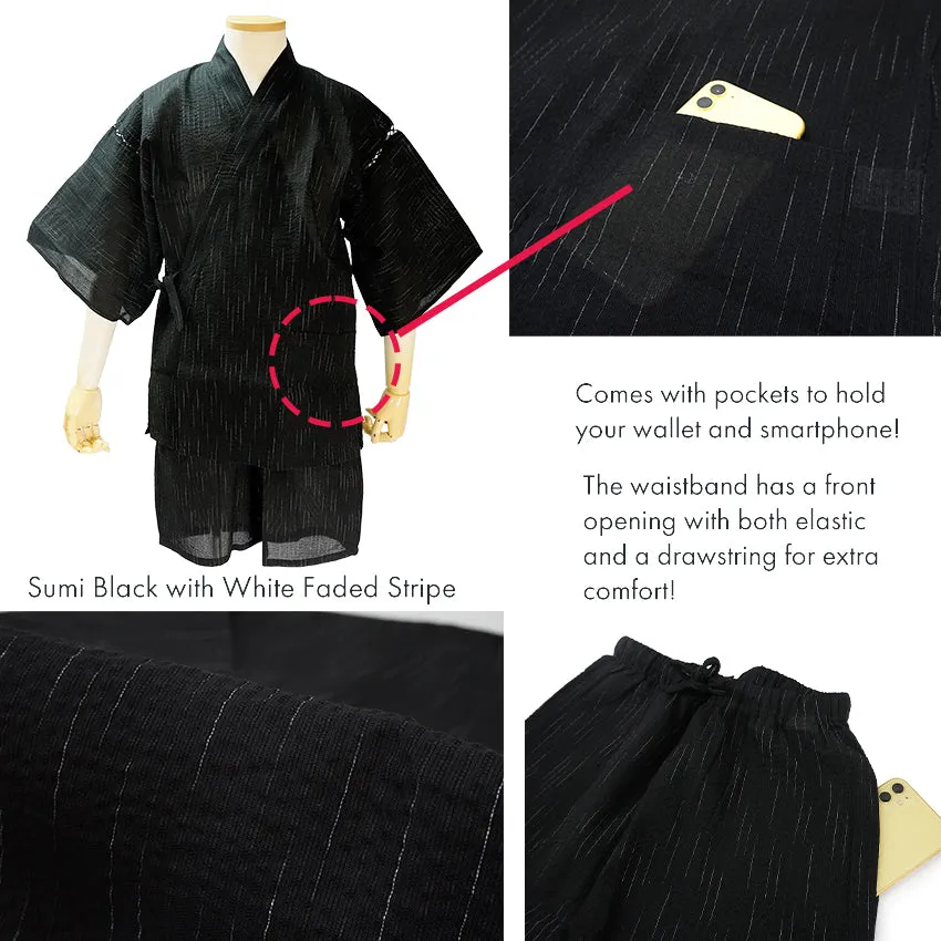 Men’s Cool & Comfortable Cotton-Blend Jinbei – A Japanese Summer Classic!
