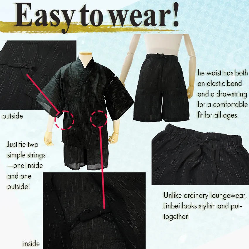Men’s Cool & Comfortable Cotton-Blend Jinbei – A Japanese Summer Classic!