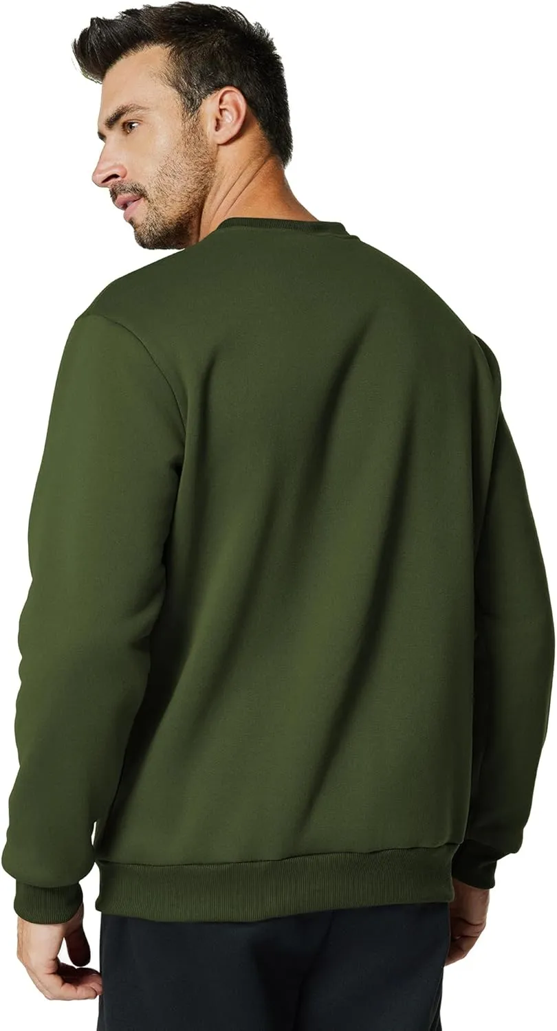 Men's Crewneck Sweatshirt Casual Long Sleeve Sweat Shirts Athletic Fleece Basic Pullover Shirts