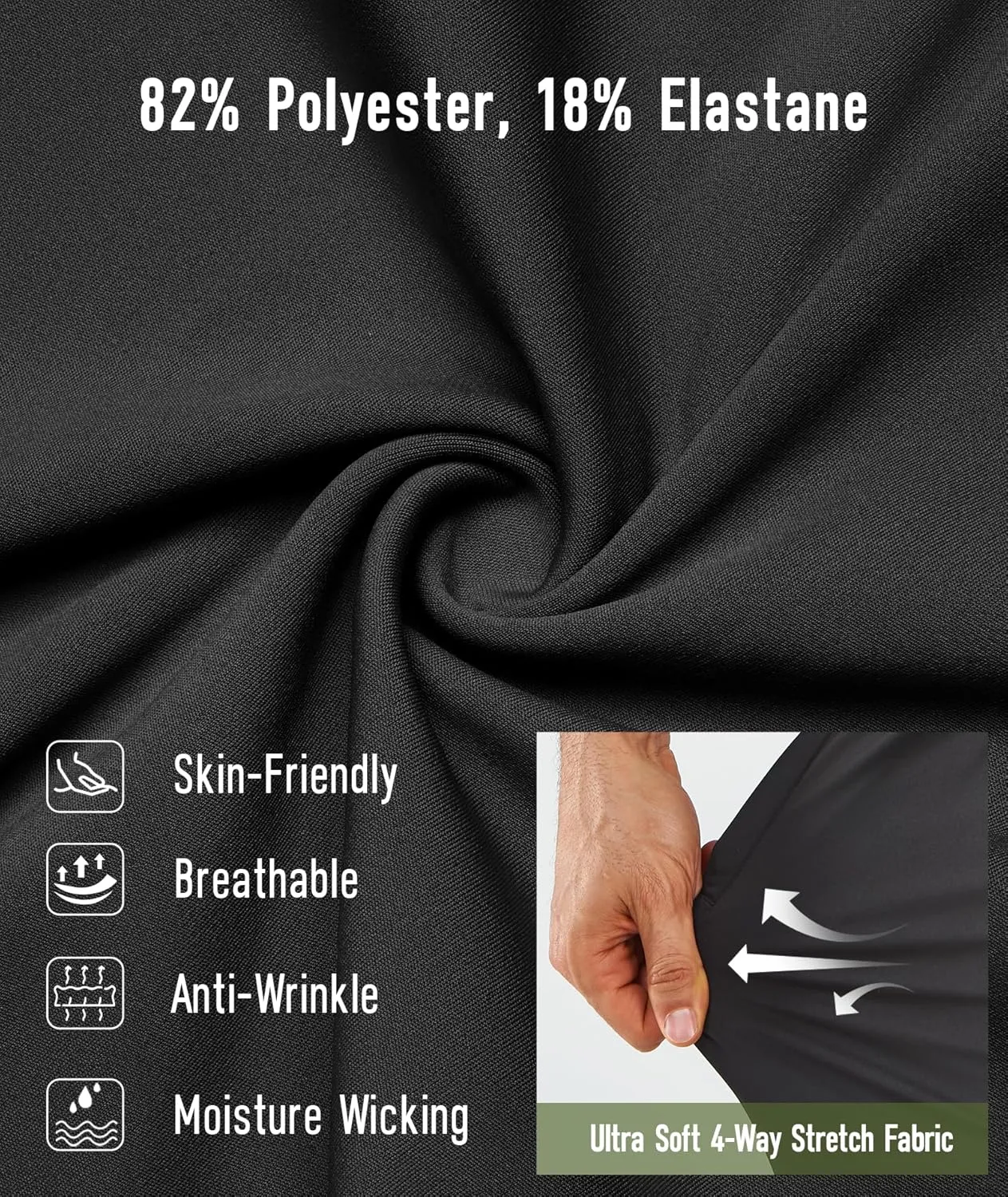 NORTHYARD Mens Athletic Track Pants Sweatpants with Zipper Pockets Workout Gym Jogger Pants Open Bottom