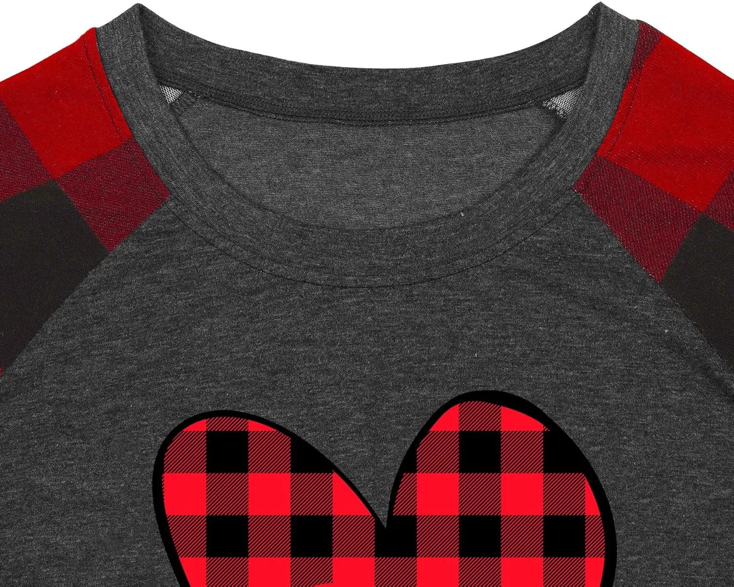 Plus Size Valentines Shirt for Women Cute Love Heart Graphic T-Shirt Long Sleeve Shirts for Her