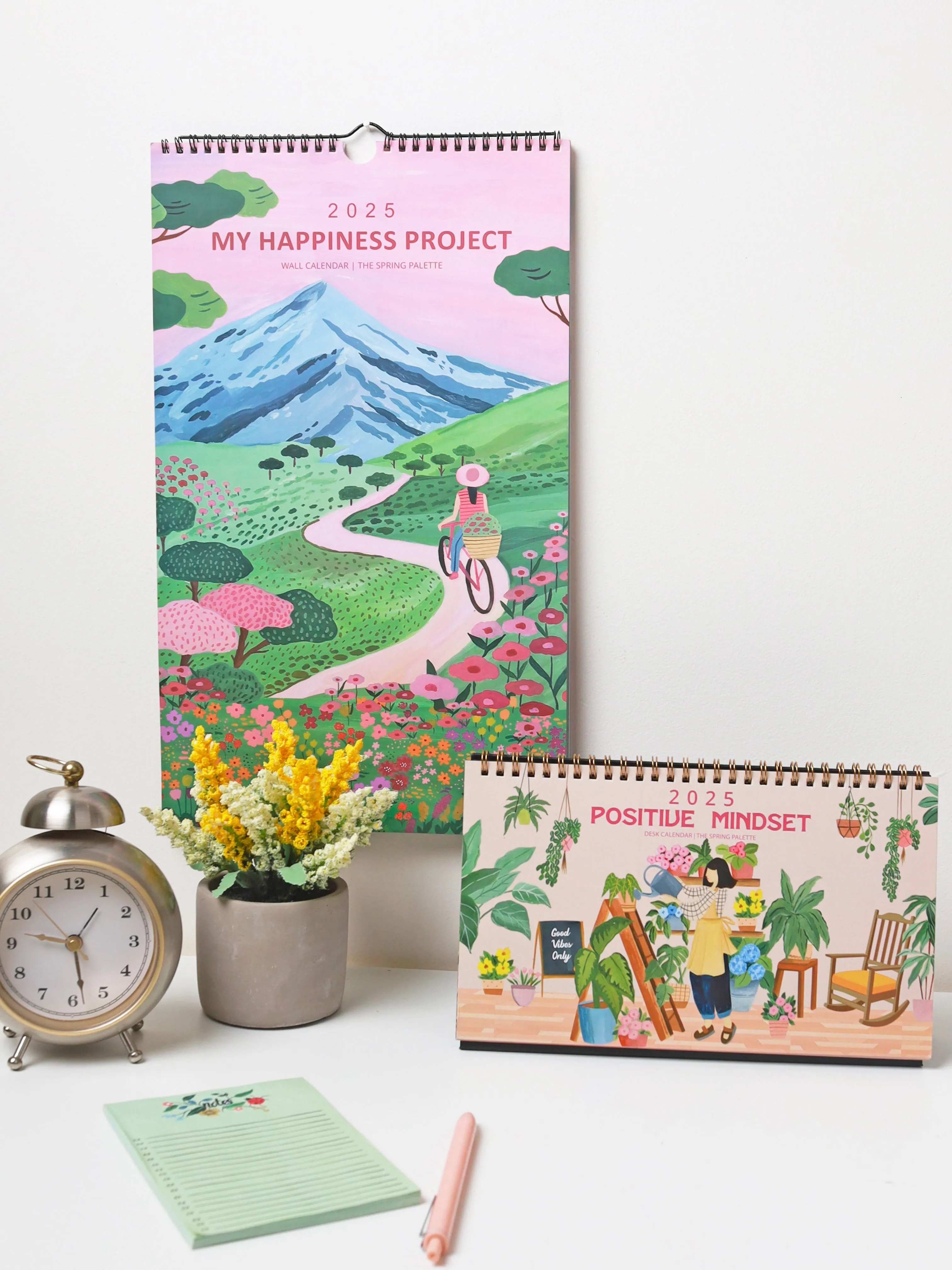 Set of 2 Calendars (1 Desk & 1 Wall) 2025 | Freebie worth INR 469