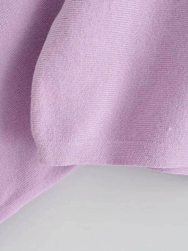 Solid Lapel Graceful Woolen Outerwear