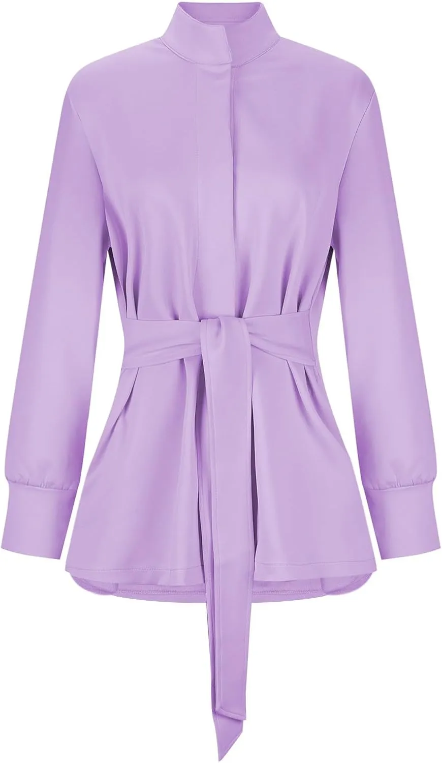 Women's Trench Coat Short Casual Spring Fall Fashion jackets 2024 Classic Lapel Overcoat Outerwear With Belt